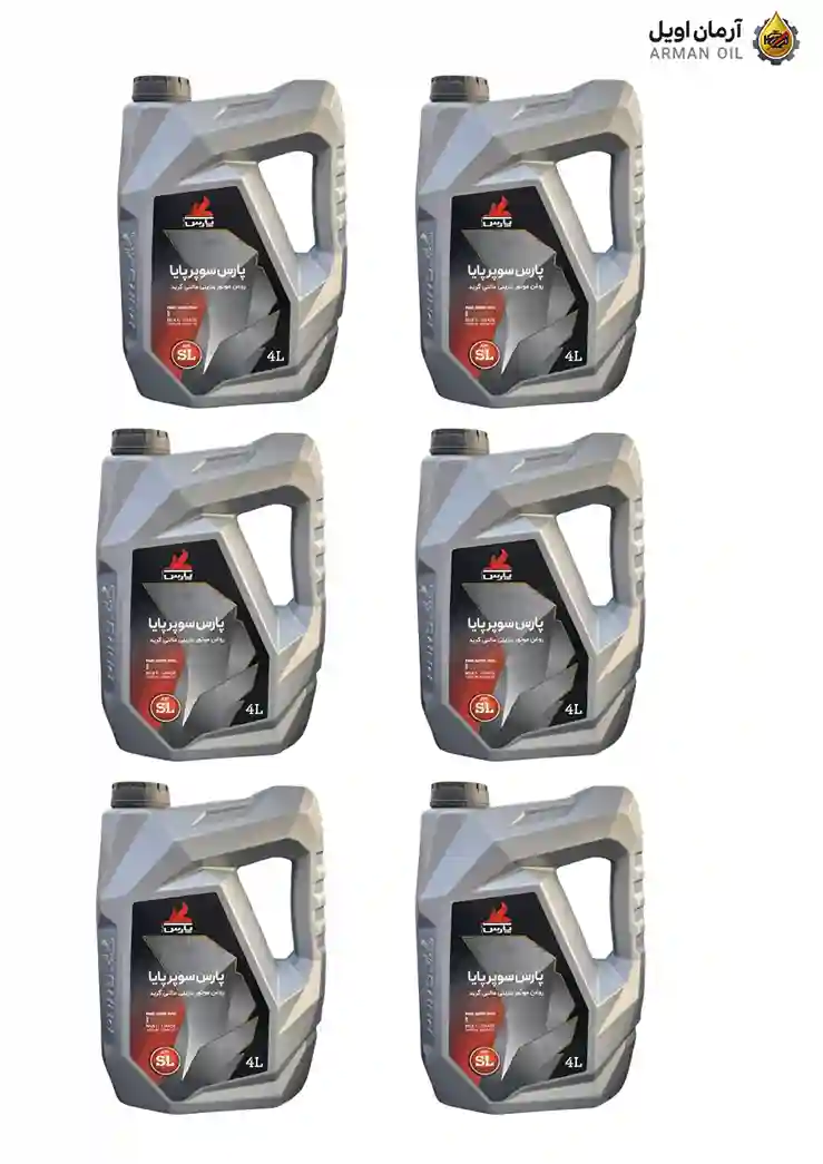 پارس سوپر پایا SL 20W-50 Renew چهار لیتری – کارتنی 6 عددی